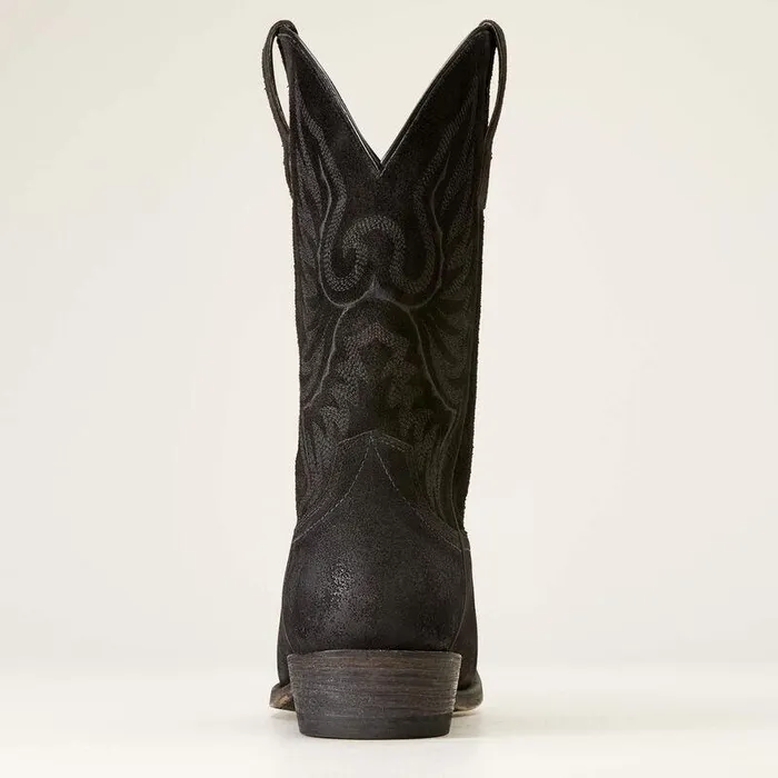 Men Western Boots Ariat Circuit High Stepper Western Boot Distressed Black Suede Men Western Boots Ariat Circuit High Stepper Western Boot Distressed Black Suede