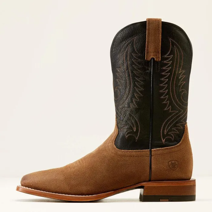 Men Western Boots Ariat Circuit Paxton Cowboy Boot Ranch Brown Suedebayou Black