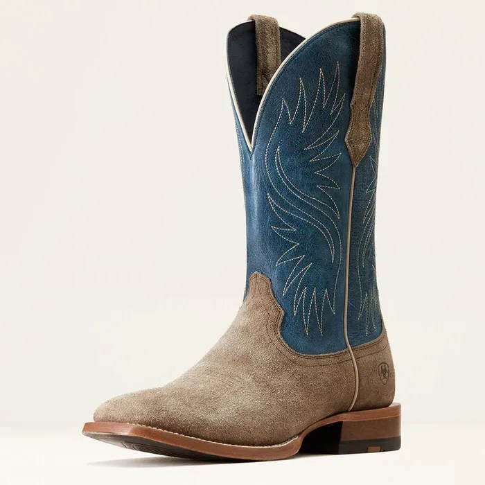 Men Western Boots Ariat Circuit Rockridge Western Boot Smokey Roughout