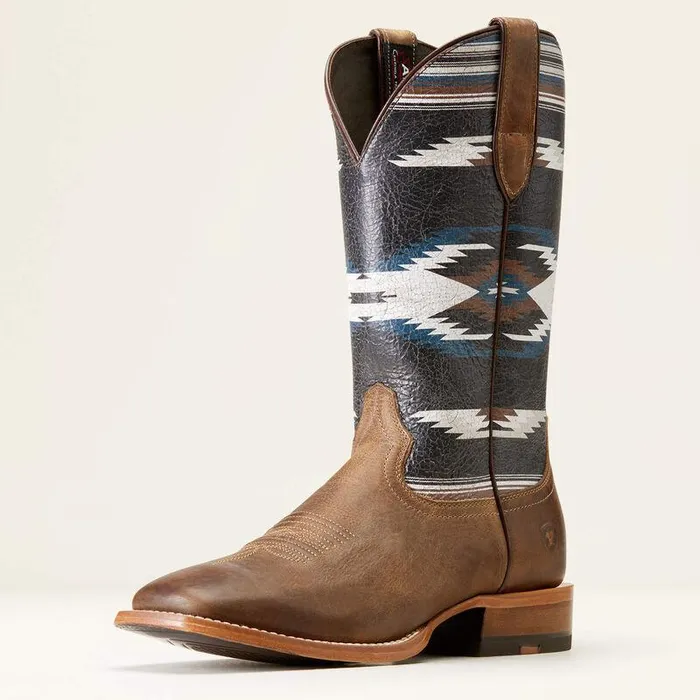 Men Western Boots Ariat Frontier Chimayo Western Boot Natural Crunch