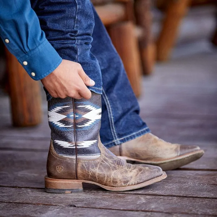 Men Western Boots Ariat Frontier Chimayo Western Boot Natural Crunch Men Western Boots Ariat Frontier Chimayo Western Boot Natural Crunch