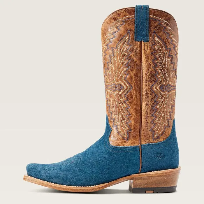 Men Western Boots Ariat Futurity Showman Cowboy Boot Stone Blue Roughout Men Western Boots Ariat Futurity Showman Cowboy Boot Stone Blue Roughout