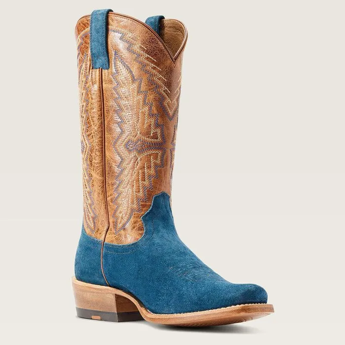 Men Western Boots Ariat Futurity Showman Cowboy Boot Stone Blue Roughout Men Western Boots Ariat Futurity Showman Cowboy Boot Stone Blue Roughout