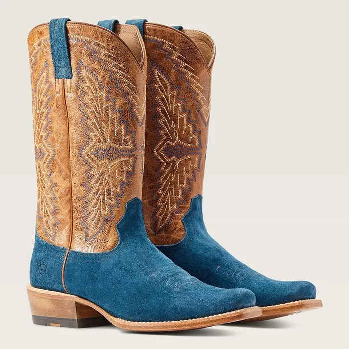 Men Western Boots Ariat Futurity Showman Cowboy Boot Stone Blue Roughout Men Western Boots Ariat Futurity Showman Cowboy Boot Stone Blue Roughout
