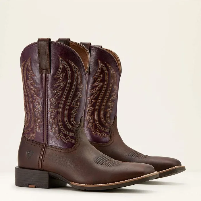 Men Western Boots Ariat Sport Big Country Cowboy Boot Barley Brownperfect Purple