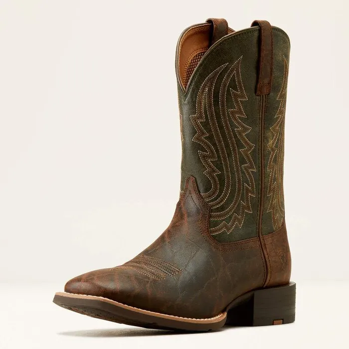 Men Western Boots Ariat Sport Big Country Cowboy Boot Mahogany Elephant Printforest Green