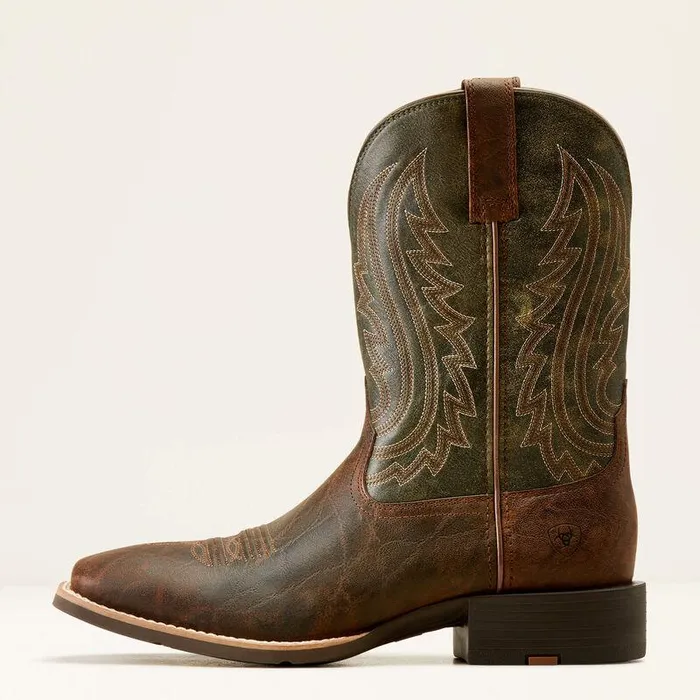 Men Western Boots Ariat Sport Big Country Cowboy Boot Mahogany Elephant Printforest Green
