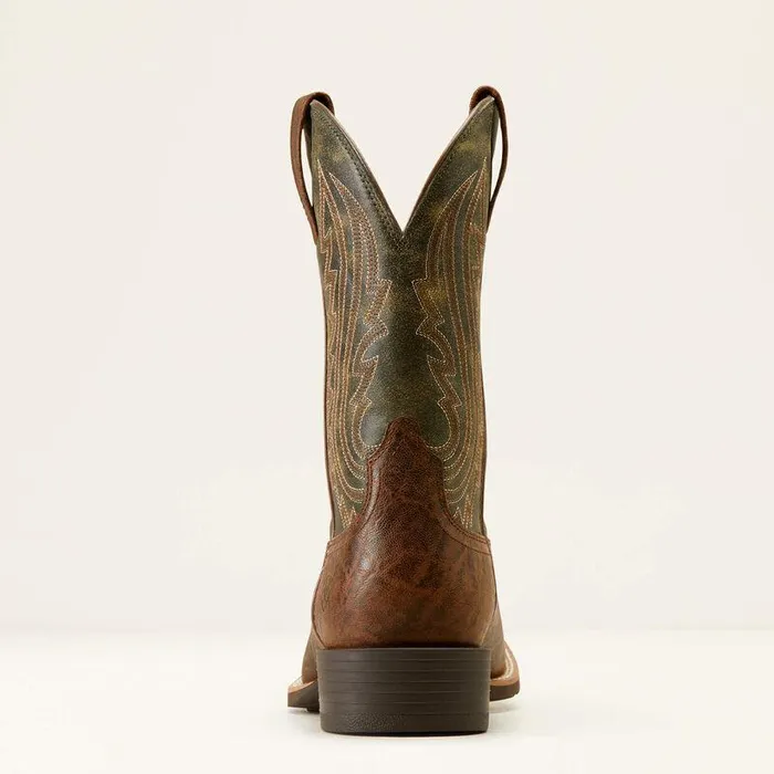 Men Western Boots Ariat Sport Big Country Cowboy Boot Mahogany Elephant Printforest Green