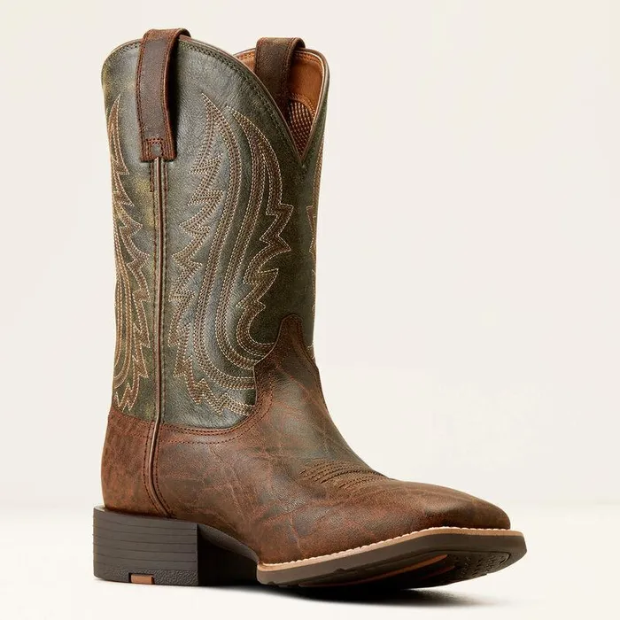 Men Western Boots Ariat Sport Big Country Cowboy Boot Mahogany Elephant Printforest Green