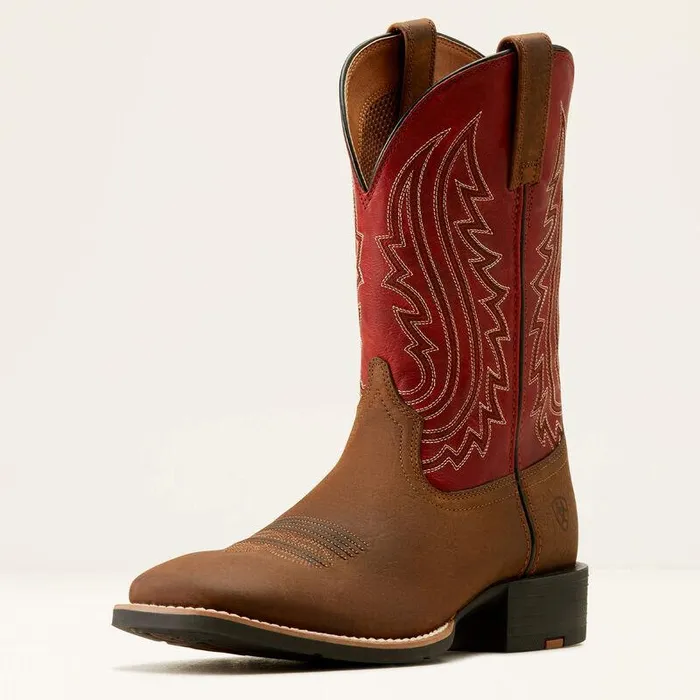 Men Western Boots Ariat Sport Big Country Cowboy Boot Willow Branchbright Red