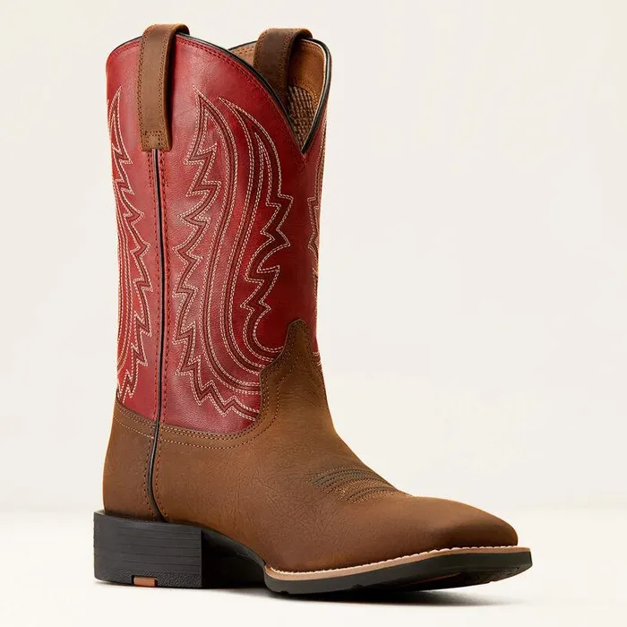 Men Western Boots Ariat Sport Big Country Cowboy Boot Willow Branchbright Red
