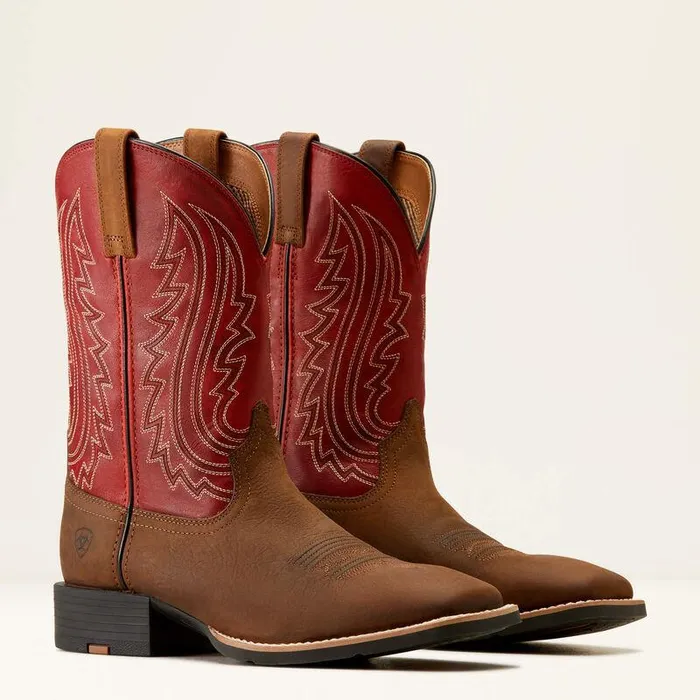 Men Western Boots Ariat Sport Big Country Cowboy Boot Willow Branchbright Red
