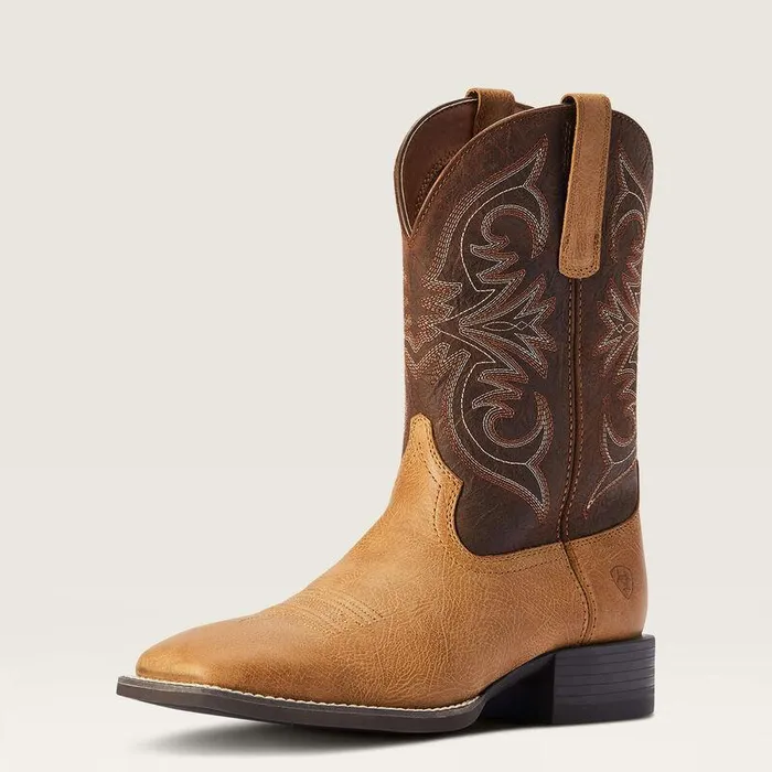 Men Western Boots Ariat Sport Pardner Western Boot Matte Tan Buck