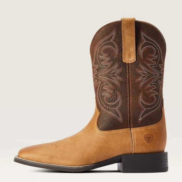 Men Western Boots Ariat Sport Pardner Western Boot Matte Tan Buck Men Western Boots Ariat Sport Pardner Western Boot Matte Tan Buck