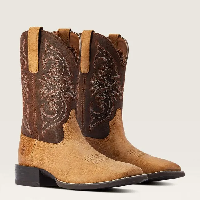 Men Western Boots Ariat Sport Pardner Western Boot Matte Tan Buck Men Western Boots Ariat Sport Pardner Western Boot Matte Tan Buck