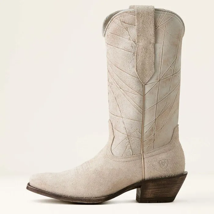 Men Western Boots Ariat Yellowstone Shepherd Western Boot Cloud White Suedeshredded White