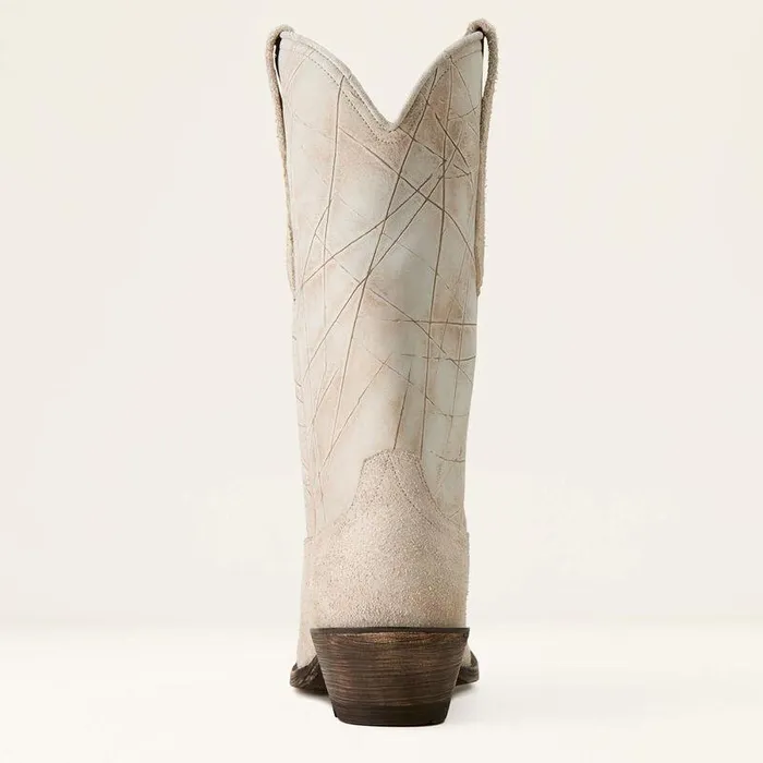 Men Western Boots Ariat Yellowstone Shepherd Western Boot Cloud White Suedeshredded White