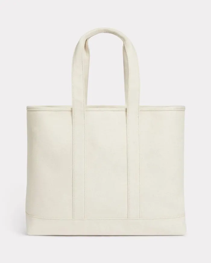 MenWomen 039Boke Flower 20039 Large Tote Bag In Canvas Ecru Kenzo Bags