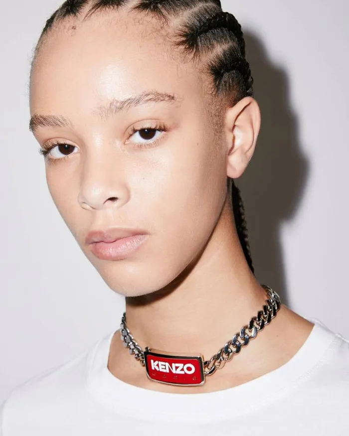 MenWomen 039KENZO Paris039 Necklace Medium Red Kenzo Pins And Jewelry