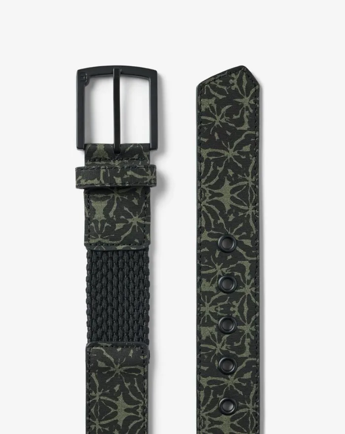 MenWomen Belts TravisMathew VINE CITY CANVAS STRETCH BELT Black