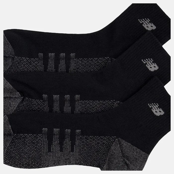 MenWomen Coolmax Quarter Socks 2 Pack Black New Balance Socks MenWomen Coolmax Quarter Socks 2 Pack Black New Balance Socks