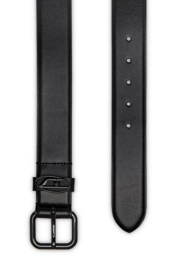 MenWomen Diesel Belts B1DR OVAL D LOOP Bright Black MenWomen Diesel Belts B1DR OVAL D LOOP Bright Black