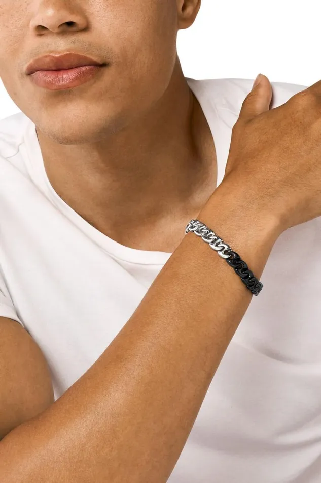 MenWomen Diesel Jewelry DX1529931 Silverblack MenWomen Diesel Jewelry DX1529931 Silverblack
