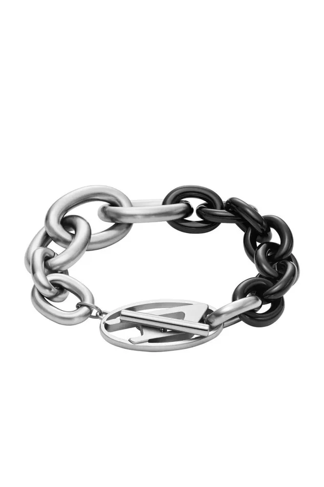 MenWomen Diesel Jewelry DX1531931 Silverblack