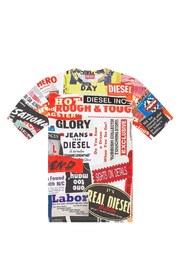MenWomen Diesel TShirts and Polos ANN45TBOXT Whitered MenWomen Diesel TShirts and Polos ANN45TBOXT Whitered