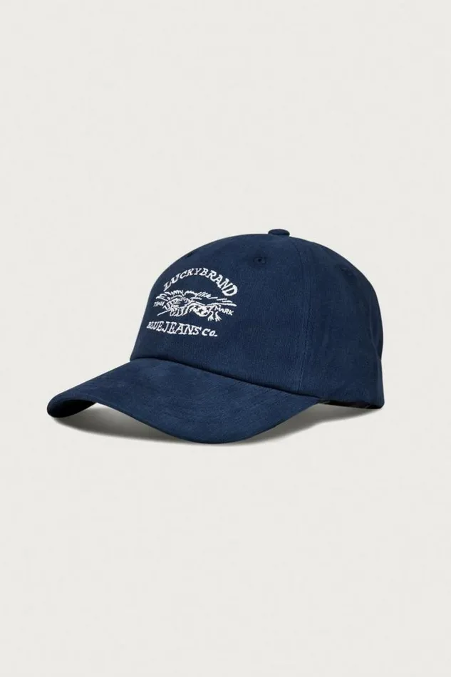 MenWomen Lucky Brand Hats Lucky Blue Jeans Co Emb Dad Hat Dark Blue