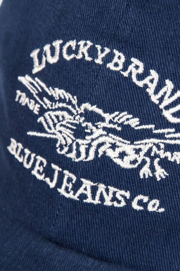 MenWomen Lucky Brand Hats Lucky Blue Jeans Co Emb Dad Hat Dark Blue