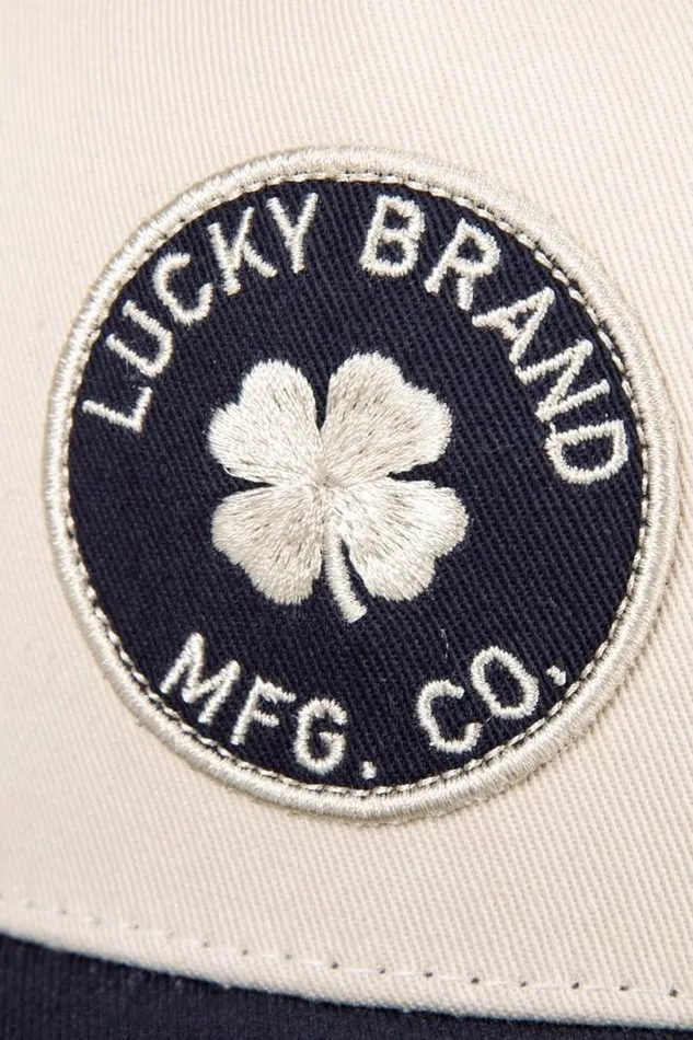 MenWomen Lucky Brand Hats Lucky Mfg Co Patch Hat Natural