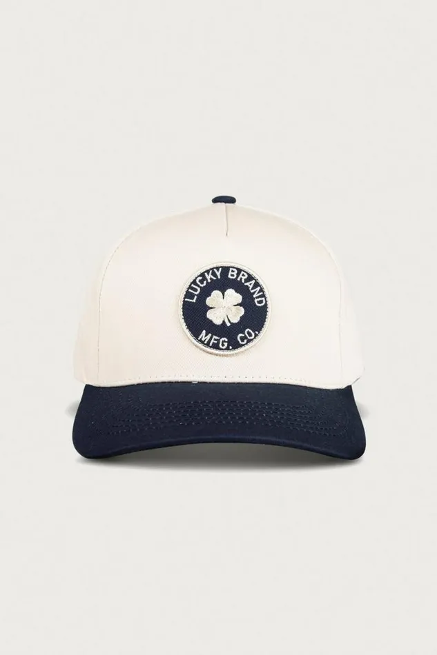 MenWomen Lucky Brand Hats Lucky Mfg Co Patch Hat Natural