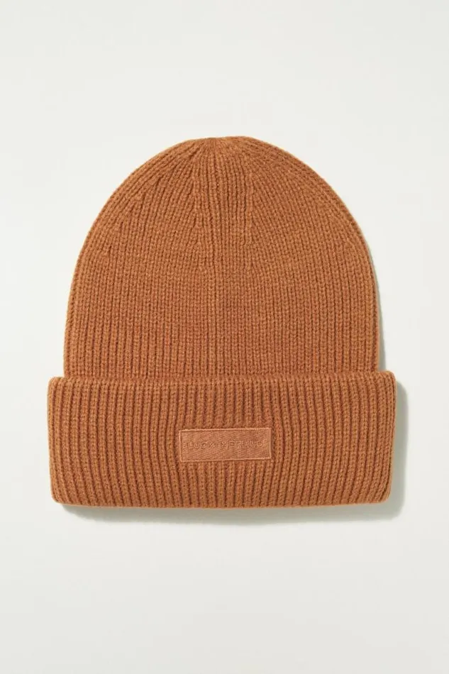 MenWomen Lucky Brand Hats Solid Knit Beanie Thrush