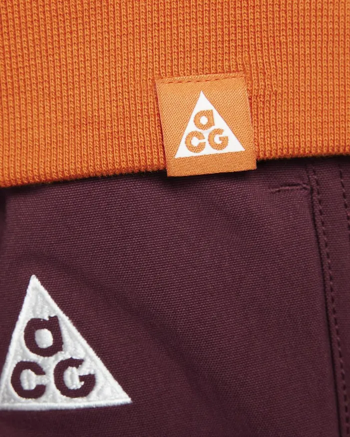 MenWomen Nike Hoodies And Sweatshirts ACG ThermaFIT Campfire Orangenight Maroonsummit White