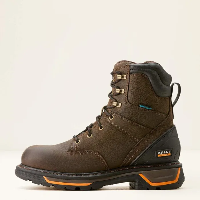 Men Work Boots Ariat Big Rig 8quot Waterproof Work Boot Iron Coffee Men Work Boots Ariat Big Rig 8quot Waterproof Work Boot Iron Coffee