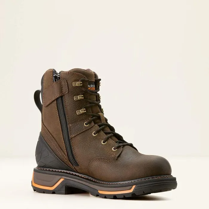 Men Work Boots Ariat Big Rig 8quot Waterproof Work Boot Iron Coffee Men Work Boots Ariat Big Rig 8quot Waterproof Work Boot Iron Coffee