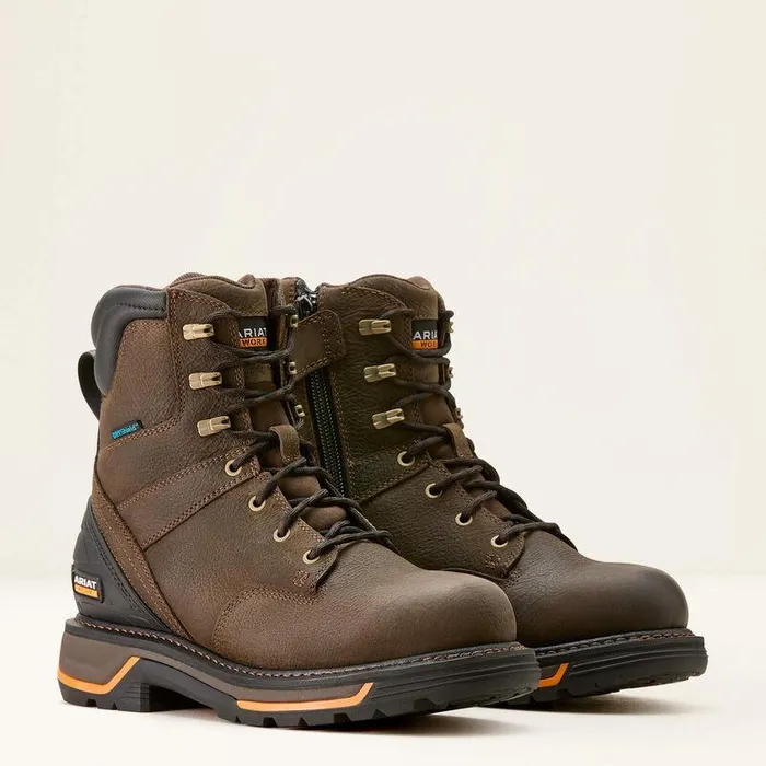 Men Work Boots Ariat Big Rig 8quot Waterproof Work Boot Iron Coffee Men Work Boots Ariat Big Rig 8quot Waterproof Work Boot Iron Coffee