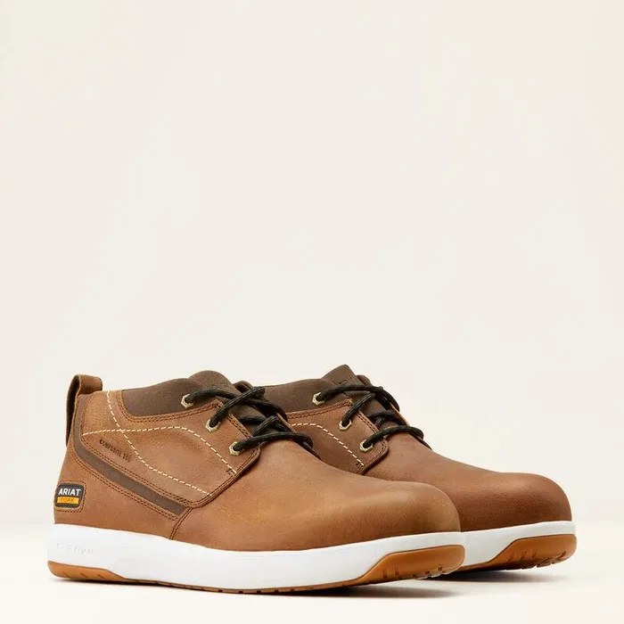 Men Work Boots Ariat Conveyer Composite Toe Work Shoe Sandstorm Men Work Boots Ariat Conveyer Composite Toe Work Shoe Sandstorm