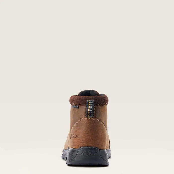 Men Work Boots Ariat Edge LTE Moc Composite Toe Work Boot Brown