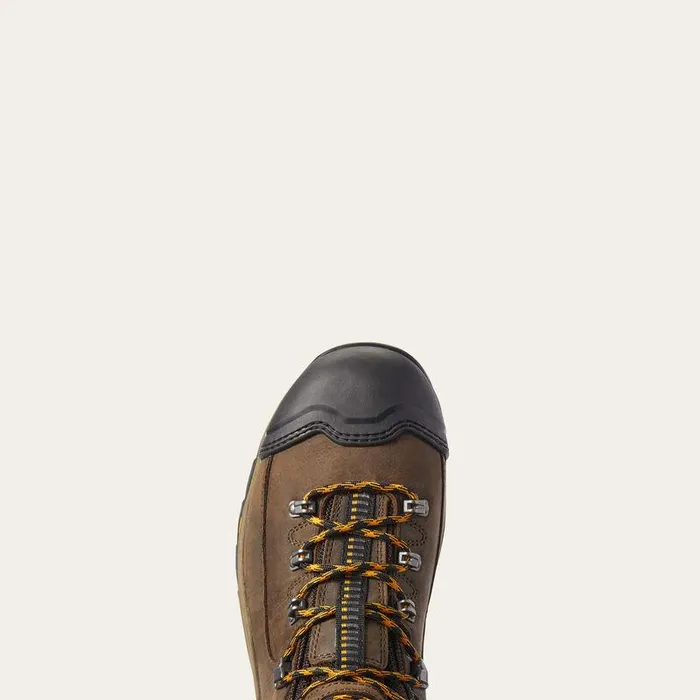 Men Work Boots Ariat Endeavor 6quot Waterproof Carbon Toe Work Boot Chocolate Brown