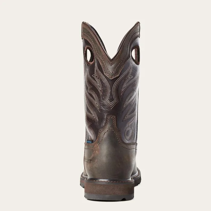 Men Work Boots Ariat Groundwork Waterproof Work Boot Dark Brown Men Work Boots Ariat Groundwork Waterproof Work Boot Dark Brown