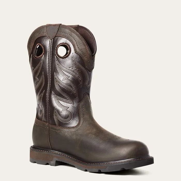 Men Work Boots Ariat Groundwork Waterproof Work Boot Dark Brown Men Work Boots Ariat Groundwork Waterproof Work Boot Dark Brown