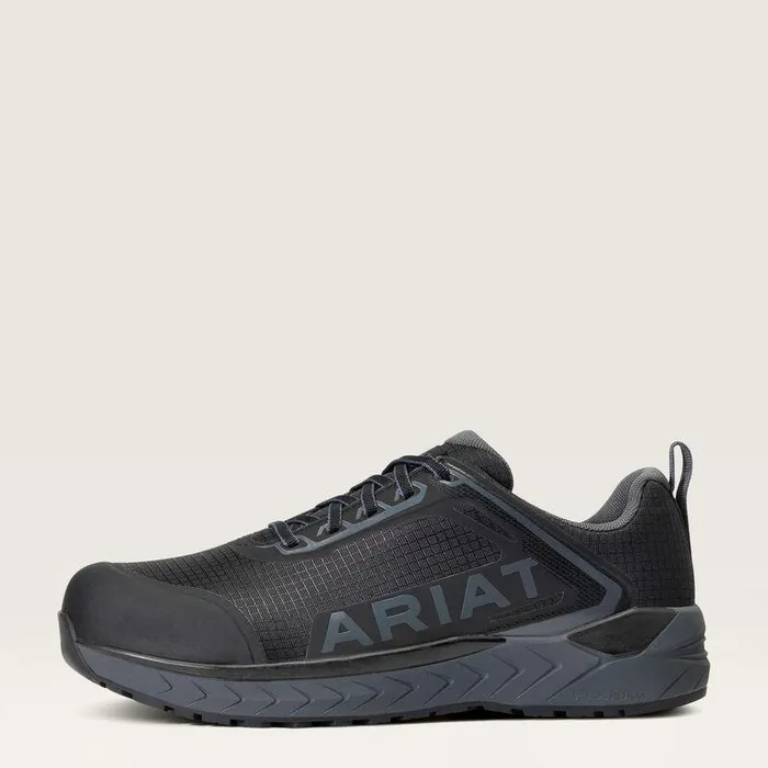 Men Work Boots Ariat Outpacetrade Composite Toe Safety Shoe Black Men Work Boots Ariat Outpacetrade Composite Toe Safety Shoe Black