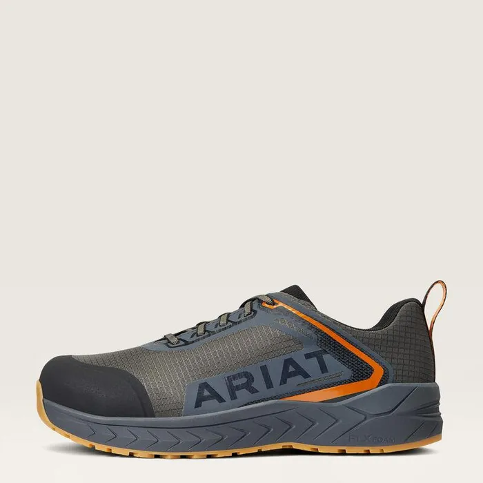 Men Work Boots Ariat Outpacetrade Composite Toe Safety Shoe Gunmetal Men Work Boots Ariat Outpacetrade Composite Toe Safety Shoe Gunmetal