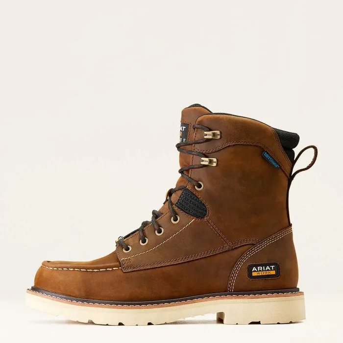 Men Work Boots Ariat Rebar Lift 8quot Waterproof Work Boot Distressed Brown Men Work Boots Ariat Rebar Lift 8quot Waterproof Work Boot Distressed Brown