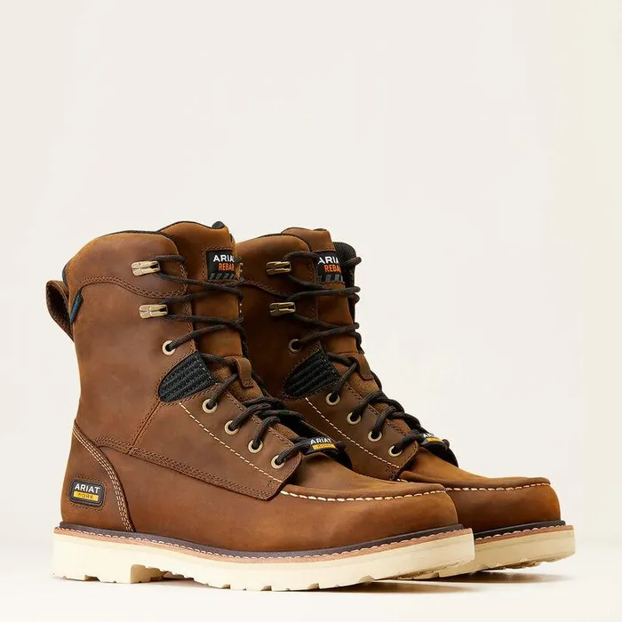Men Work Boots Ariat Rebar Lift 8quot Waterproof Work Boot Distressed Brown Men Work Boots Ariat Rebar Lift 8quot Waterproof Work Boot Distressed Brown