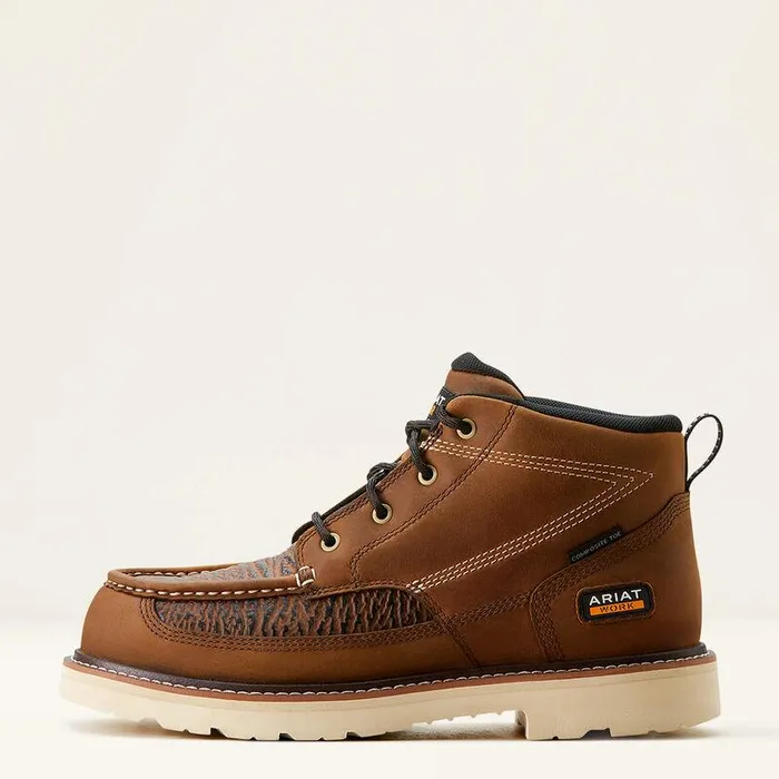 Men Work Boots Ariat Rebar Lift Chukka Composite Toe Work Boot Distressed Brownsharkskin Print Men Work Boots Ariat Rebar Lift Chukka Composite Toe Work Boot Distressed Brownsharkskin Print