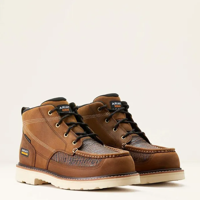 Men Work Boots Ariat Rebar Lift Chukka Composite Toe Work Boot Distressed Brownsharkskin Print Men Work Boots Ariat Rebar Lift Chukka Composite Toe Work Boot Distressed Brownsharkskin Print