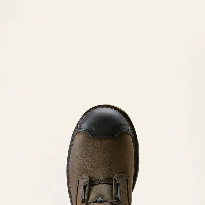 Men Work Boots Ariat Stump Jumper 8quot BOA Waterproof Composite Toe Work Boot Iron Coffee
